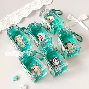 mouthwashing: &quot;mouthwash&quot; glittery shaker keychains (restocks soon)