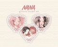 nana + hachi glittery stickers product logo