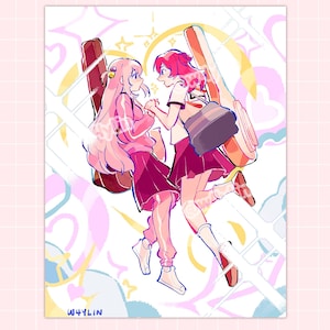 bocchi the rock! bocchi x kita print (pre-order, ships by end of june 2025)