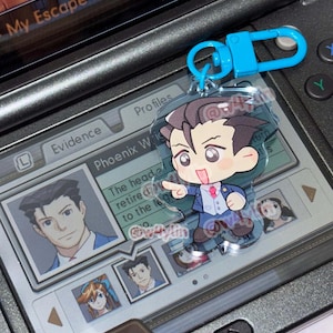 ace attorney: phoenix wright + miles edgeworth double-sided charms image 4