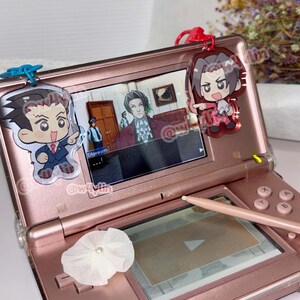 ace attorney: phoenix wright + miles edgeworth double-sided charms image 2