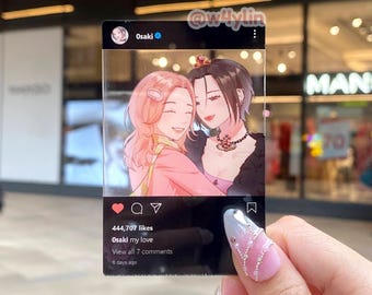 nana x hachi instagram post transparent card
