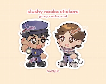 guilty man TRICKS police officer: slushy noobz stickers