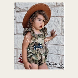 Military Romper, Military Clothing, Army, Air Force, Deployment, Baby Outfit, Military Gifts, Baby Homecoming Outfit, Camo Romper, Military