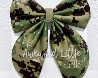 Lazo militar, Lazo militar, Accesorios para el cabello, Lazo de la Marina, Ejército, Lazo para bebé, Lazo OCP, Hecho a mano, Despliegue y regreso a casa, Veterano