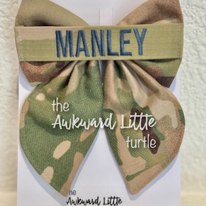 Name Tape Fable Bow, Military Bow, Hair Accessories, Marine Bow, Army, Baby Bow, OCP Bow, Handmade, Deployment Homecoming, Embroidery Bow Space Force