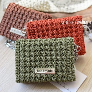 Monedero de crochet, tarjetero, monedero hecho a mano, cartera hecha a mano, cartera de noche, cartera de boda, regalo de cumpleaños, cartera de mano