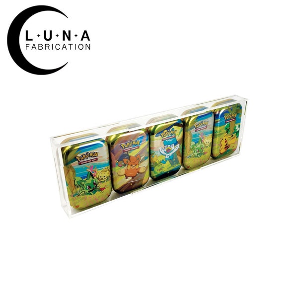 Acrylic Display Case for 5 Pokemon Mini-Tins