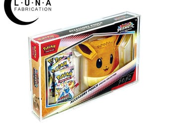 Acrylic Display Case for Prismatic Evolutions Accessory Pouch