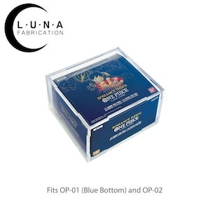Acrylic Display Case for One Piece Op-01(blue Bottom) / OP-02 Booster Box -  Etsy