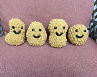 Chicken Nugget Pals - Crochet Pattern - FULL COLOR PDF Digital Download - Beginner Friendly