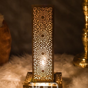 Brass floor lamps - moroccan floor lighting - moroccan pattern