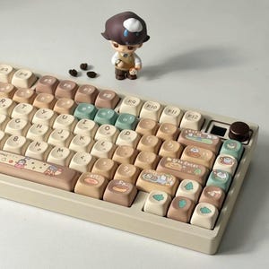 131 Keys | Cute Sumikko Gurashi | XOA Keycap Set | Mechanical Keyboard Accessories