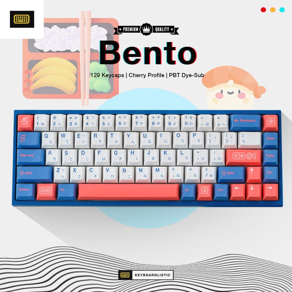Bento Revision R2 Keycaps Bento Keycaps Cherry Profile PBT Dye-sub Royal Kludge Tecware Keychron ...