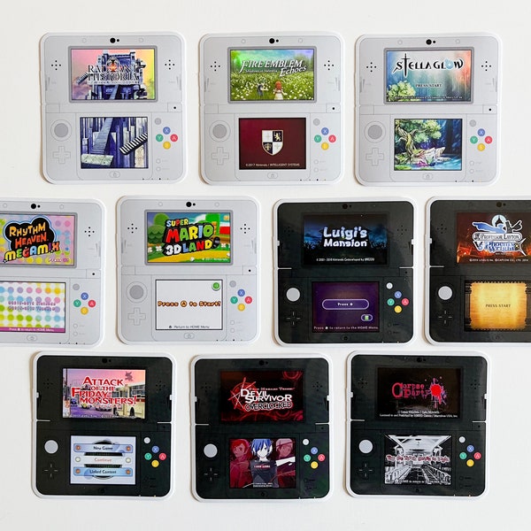Nintendo NEW 3DS - Holographic Video Game Stickers *WAVE 1*