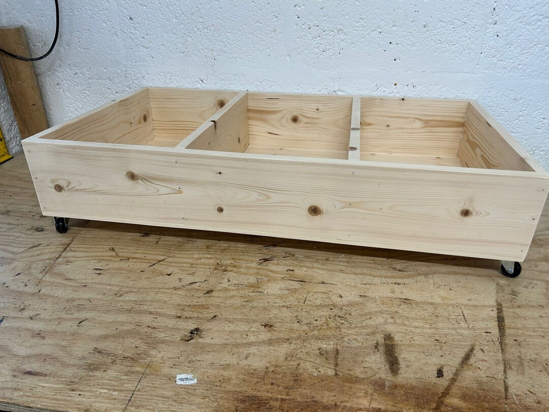 Pine Underbed Storage Bedding Toy Storage Etsy UK