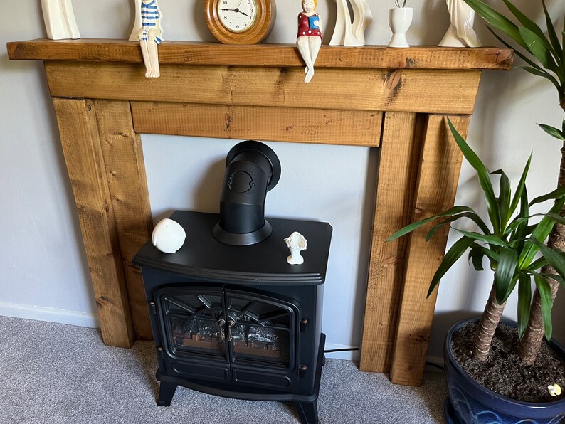 Handmade Rustic Fireplace Etsy