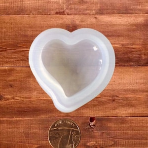 17cm 3D silicone mold, XL Heart Candle Mold, Anatomical Heart