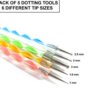 Dotting tools set, double-sided dotting pen, nail art dotting tools, dotting tools mandala, two ways dotting pen set,  manicure tools kit