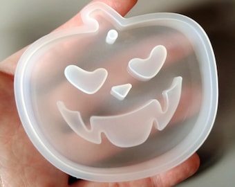 Cute halloween pumpkin silicone mould for resin casting, silicone mold pumpkin for epoxy resin, pumpkin silicone mold for resin clay crafts