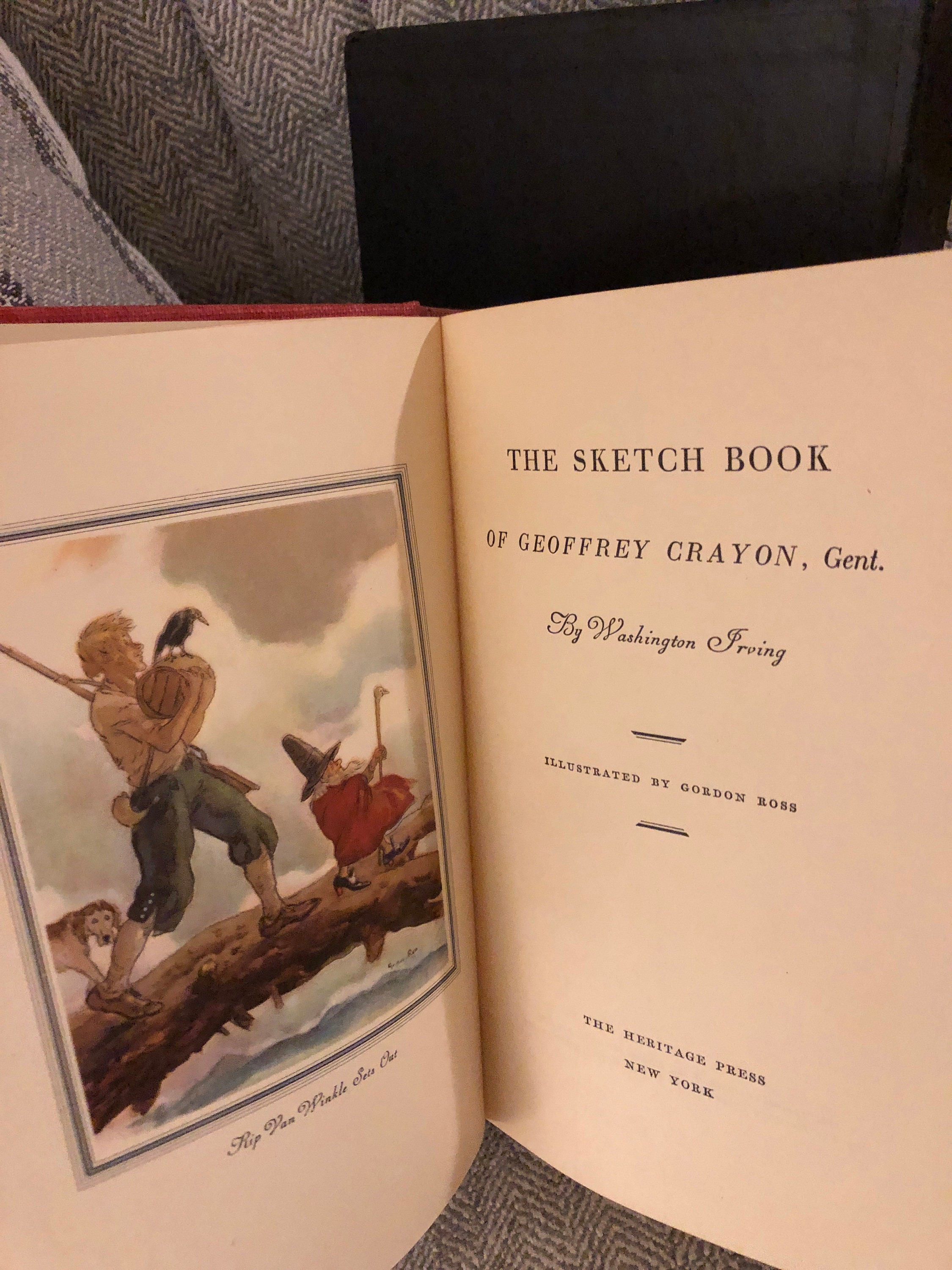 THE SKETCH BOOK OF GEOFFREY CRAYON. by [Washington Irving].: (1845)