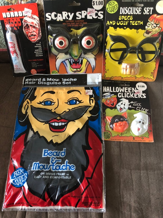 5 Ben Cooper Halloween costume disguise items glas