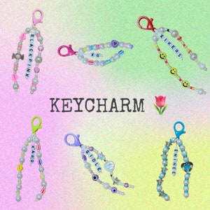 Customizable kpop keycharm
