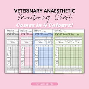Veterinary Anaesthetic Monitoring Chart Vet Nurse
