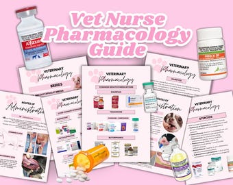 Vet Nurse Pharmacology Guide for Veterinary Nurses Students