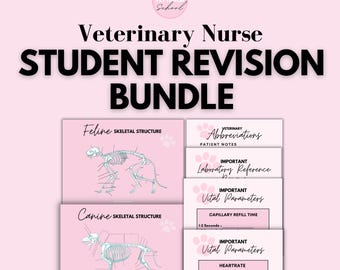 Veterinary Nursing Student Revision Quiz Pack DIGITAL DOWNLOAD 8 Page