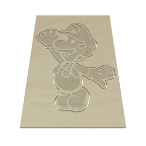 LUIGI SVG cortado pronto para máquina CNC