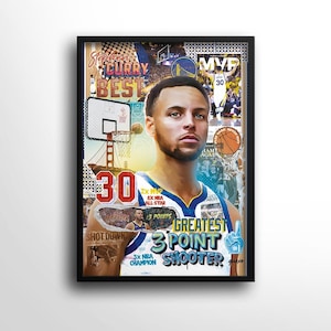 Póster de Stephen Curry, impresión de baloncesto, arte de los Warriors, NBA, regalo para novio, regalo para hombre, arte mural deportivo, regalo de cumpleaños