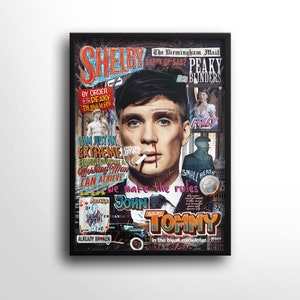 Poster di Peaky Blinders, Thomas Shelby, serie TV, decorazione da parete, regalo perfetto, decorazione da parete, arredamento contemporaneo per la casa, regalo per il fidanzato, caverna per uomini