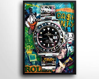 Plakat Rolex Pop Art, współczesny wystrój domu