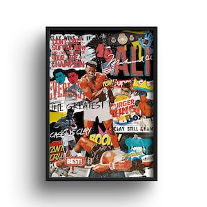 Muhammad Ali Poster Vol 1, Boxing Art, Gift for boyfriend, Mens Gift, Man Cave Gift, Gift for Sport Fan, Boxing Wall Decor