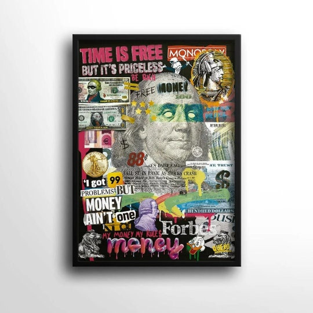 99 Problems Poster, Finance Wall Art, Office Decor, Gift for Men, Money