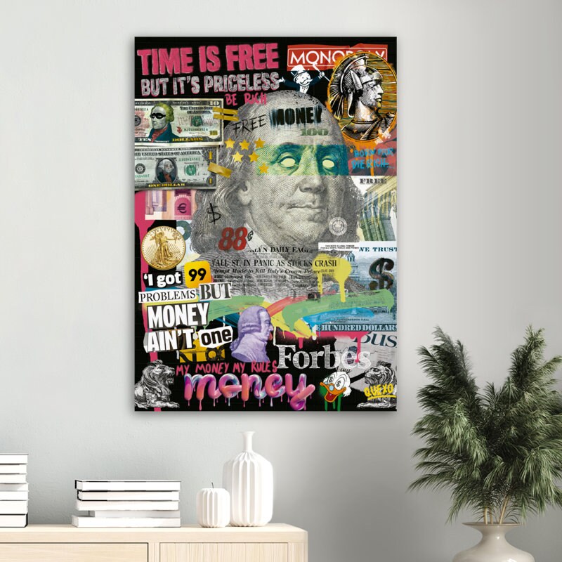 99 Problems Poster, Finance Wall Art, Office Decor, Gift for Men, Money