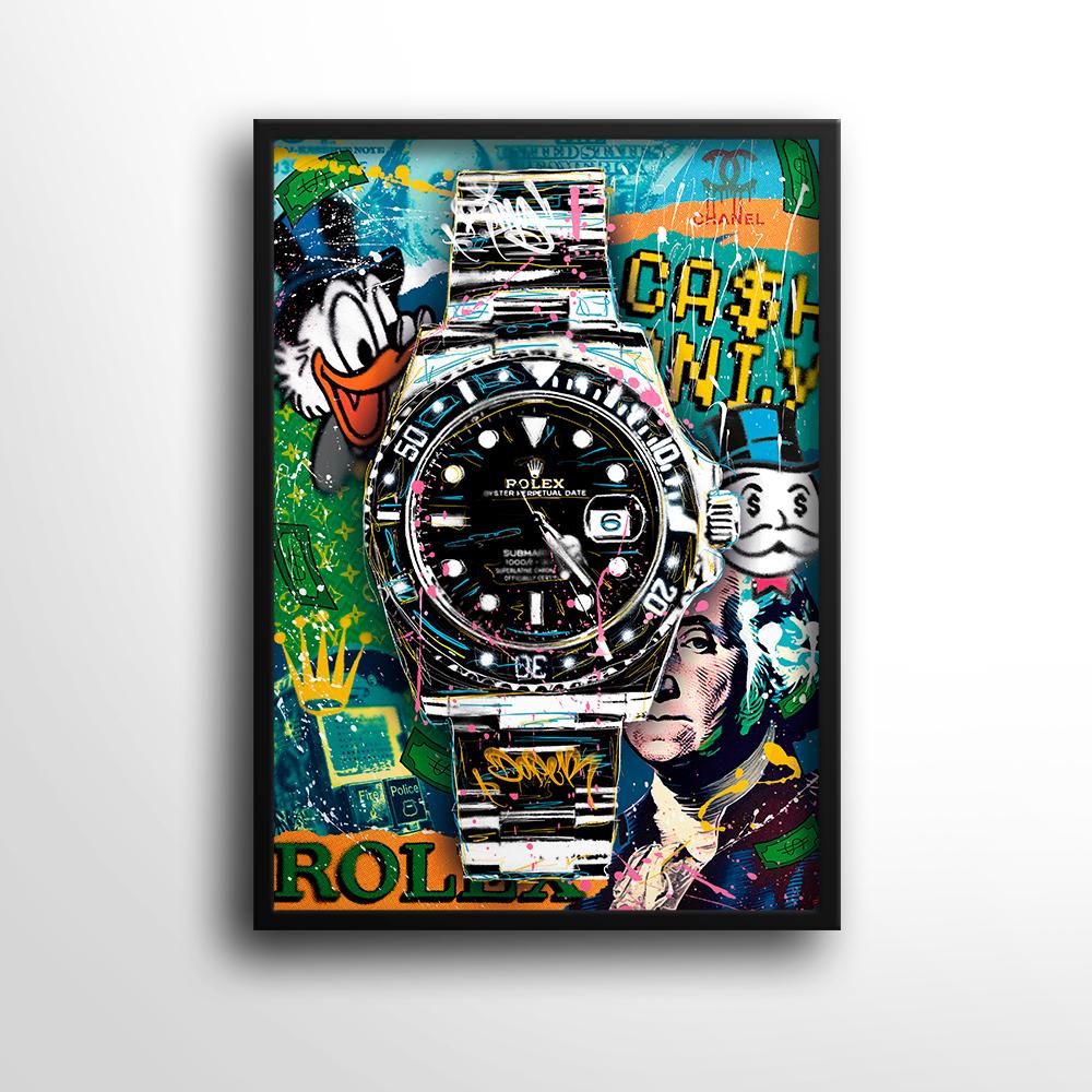大判　ROLEX アートポスター 指を指したデザイン セールホビー・楽器・アート - 大判 ROLEX アートポスター 指を