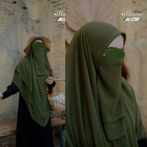 Mawar Khimar instan, Pashmina Instan, Pashmina Syari, Instan Hijab with Niqab, Instan Khimar, Instan Hijab for Muslim Women, Niqab Veil,