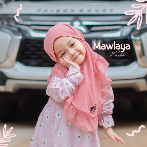 Kids Instant Hijab: Cerutty Babydoll Pashmina (Age 3-10)