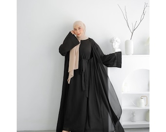 Conjunto Ladyra Abaya: maxivestido musulmán, caftán abierto