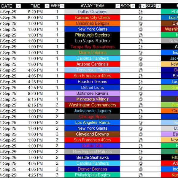 2025 2026 Turkey Football Schedule Etsy New Zealand 2025 2026 turkey football schedule etsy new zealand