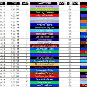 NFL Schedule 2024