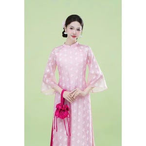 Vietnamese Ao Dai dress silk (áo dài cách tân ) Áo dài truyền thống , Ao Dai for Girls, Ao Dai for Women, Ao Dai WEDDING