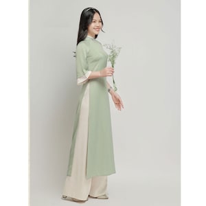 Ao dai with modern style-Áo dài cách tân dáng suông- Ao Dai