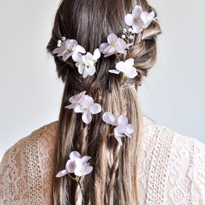 Épingles à cheveux à fleurs, Mariée de coiffure de mariage, Accessoires de cheveux de mariée, Épingles à cheveux de mariage, Épingle à cheveux Vine Bridal, Accessoires de fille de fleur image 4