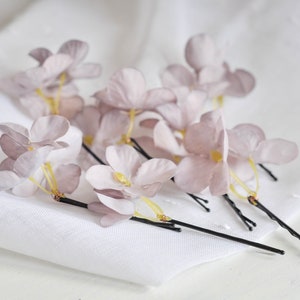 Flower Hairpins, Wedding Hairstyle Bride, Bridal Hair Accessories, Wedding Hairpins, Hair Pin Vine Bridal, Flower Girl Accessories image 10