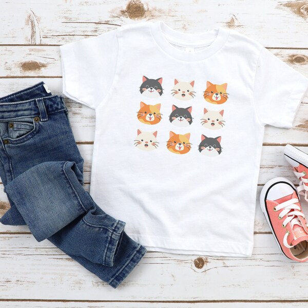 Toddler Cat Shirt Etsy