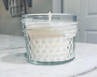 Hand Poured Soy Wax Candle, 4 oz Mason Jar with Custom Scent Options