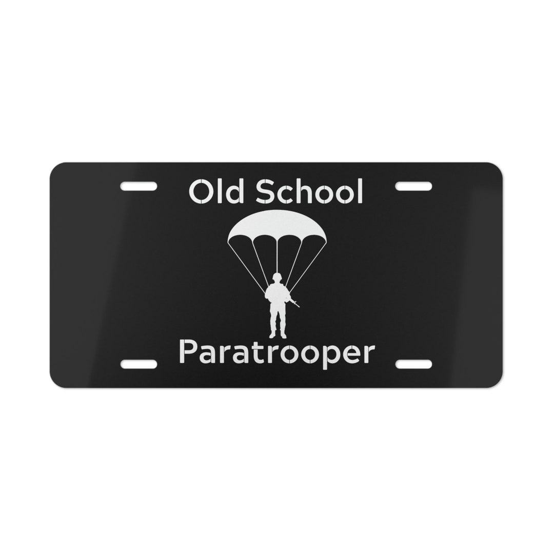 Paratrooper Vanity Plate, Paratrooper License Plate, Paratrooper Tag ...